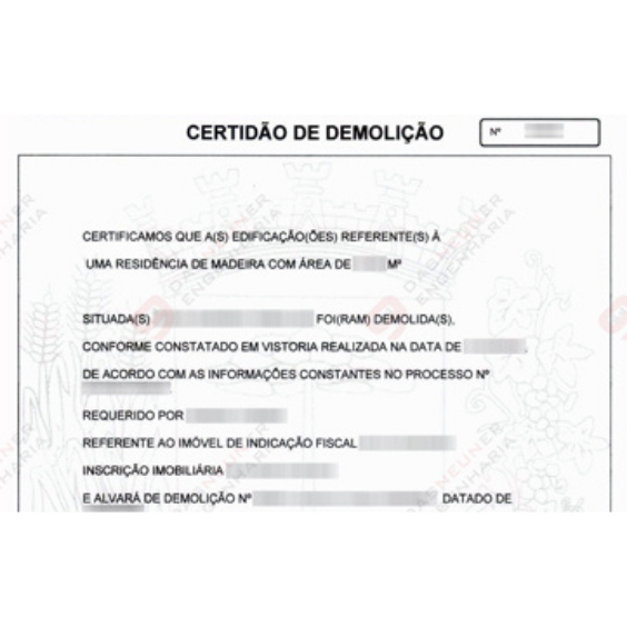 Certidao de Demolicao Ribeirão Preto